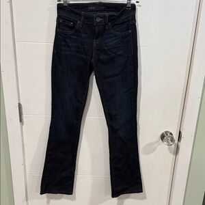 Guess Women's Deep Indigo Mid Rise Boot Cut Jeans